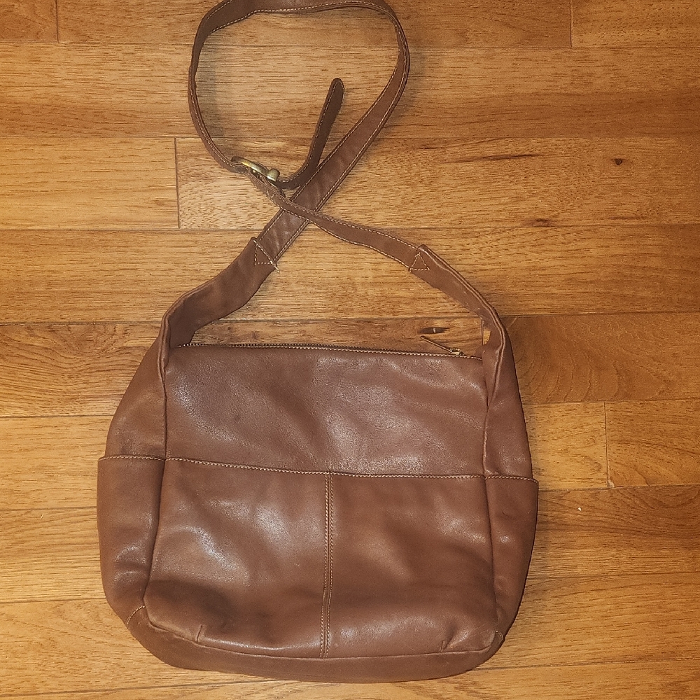 Stone Mountain Brown Leather Stone Mountain Accessories Tan Leather Shoulder Bag